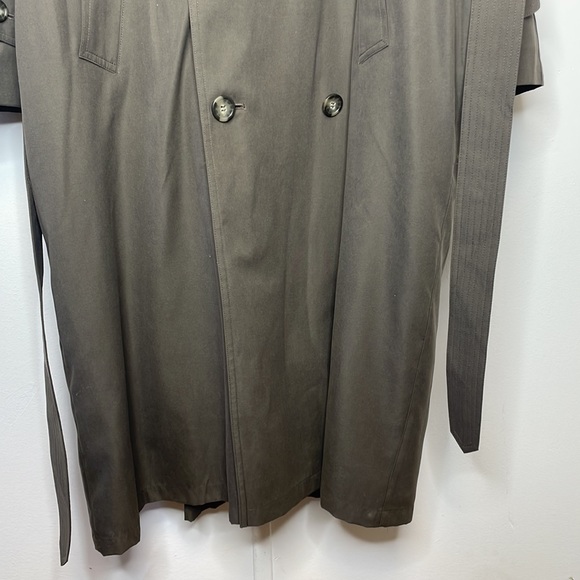Men's Vintage Ralph Lauren double breasted trench coat brown EUC size 42R - Picture 3 of 16